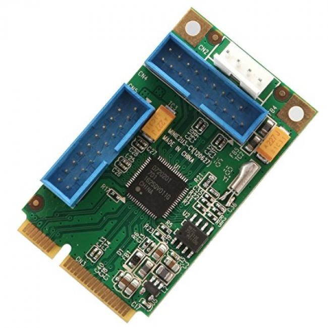 SYBA SD-MPE20215 Mini Pci-Express 2.0 4-Port Usb3.0 Card