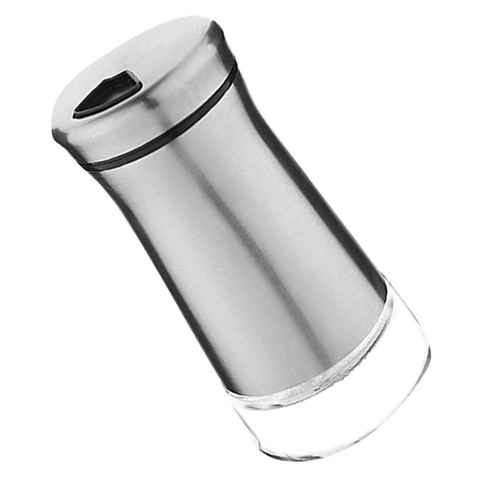 1Pc Stainless Steel Glass Seasoning Bottle Can Jar Pepper Container Kitchen Supply Home Accessory for Home Restaurant Kitchen
