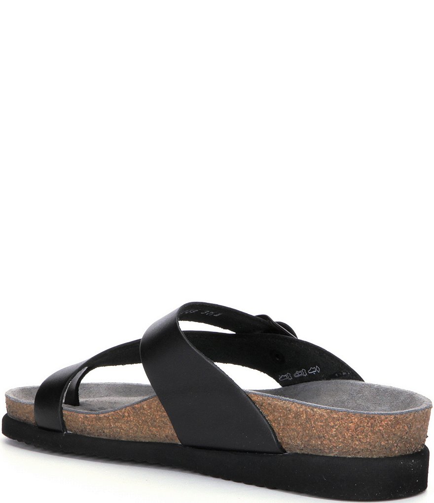 Mephisto Helen Buckle Detail Leather Casual Sandals