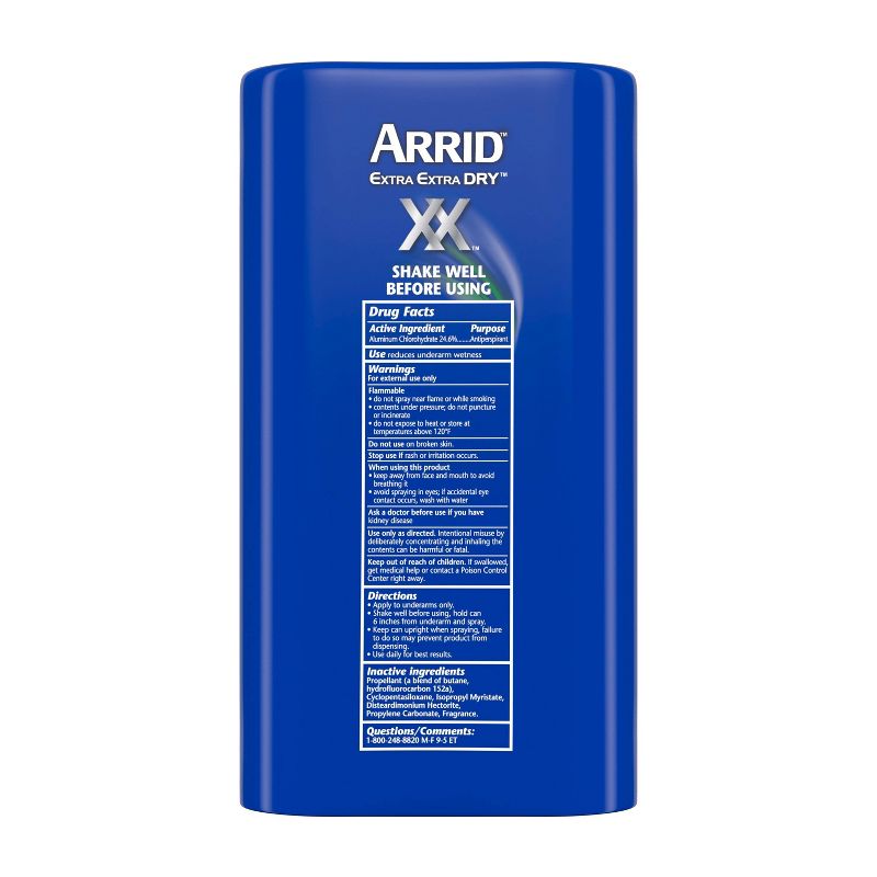 Arrid XX Extra Extra Dry Ultra Clear Aerosol Antiperspirant & Deodorant Ultra Fresh Twin Pack - 6oz/2pk