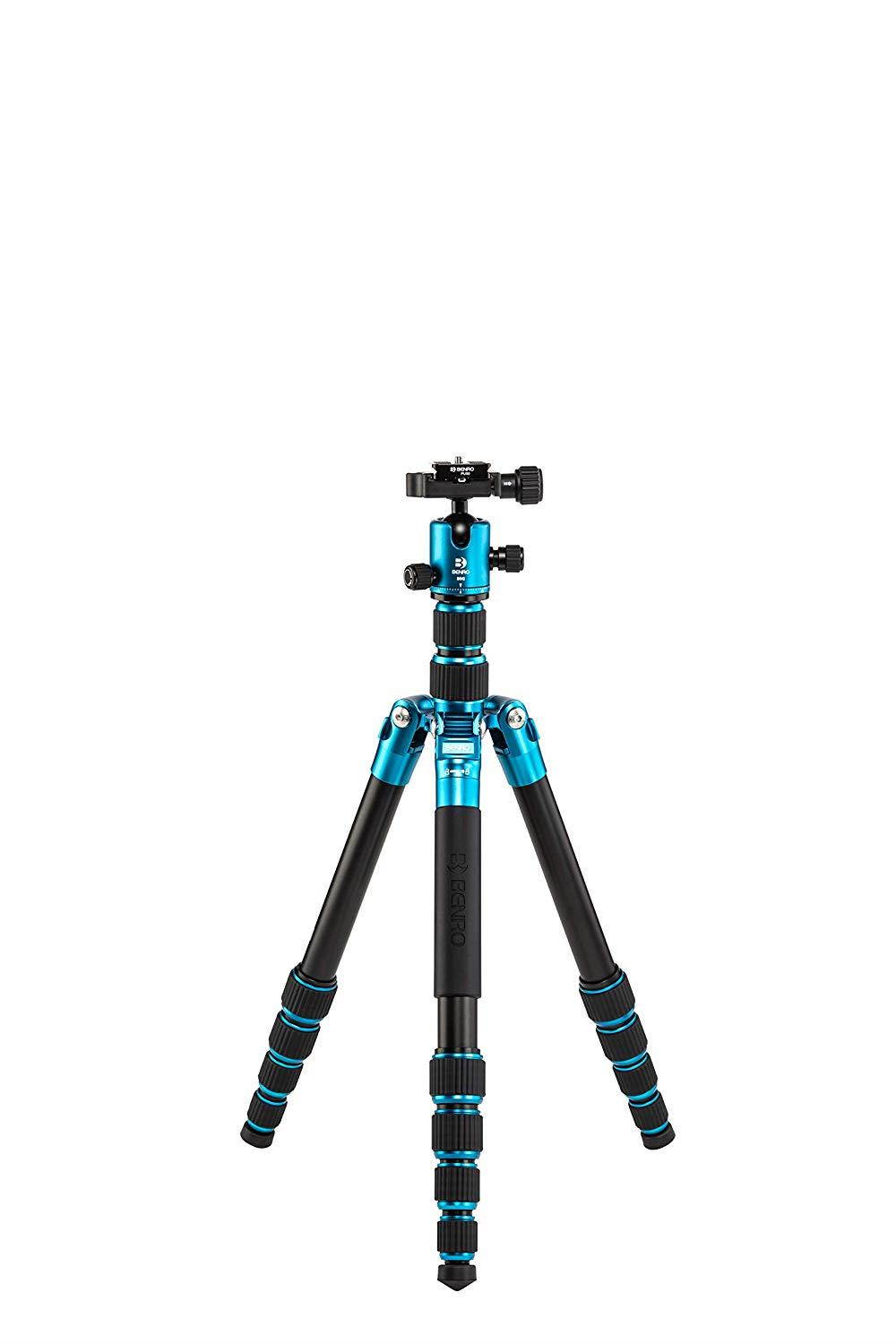 Benro Tripster Travel Aluminum Tripod/Monopod, 1 Series, Blue #FTR19AB0GBLU