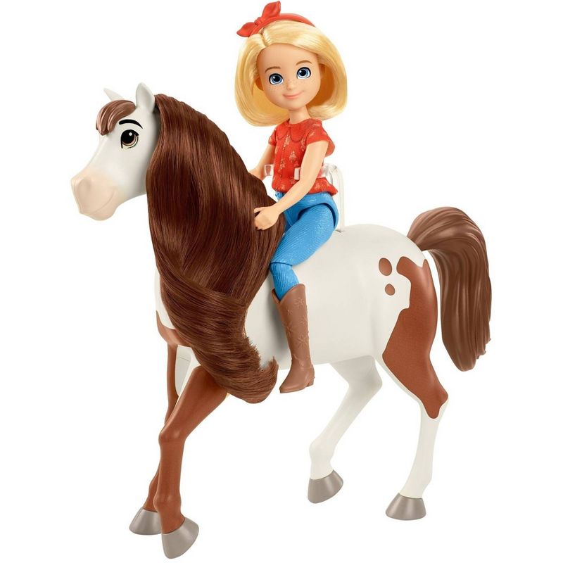Spirit Untamed Abigail 7" Doll & 8" Boomerang Horse with Long Mane