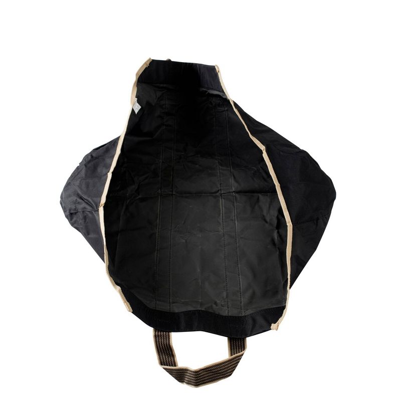 Pleasant Hearth Canvas Log Tote Brown