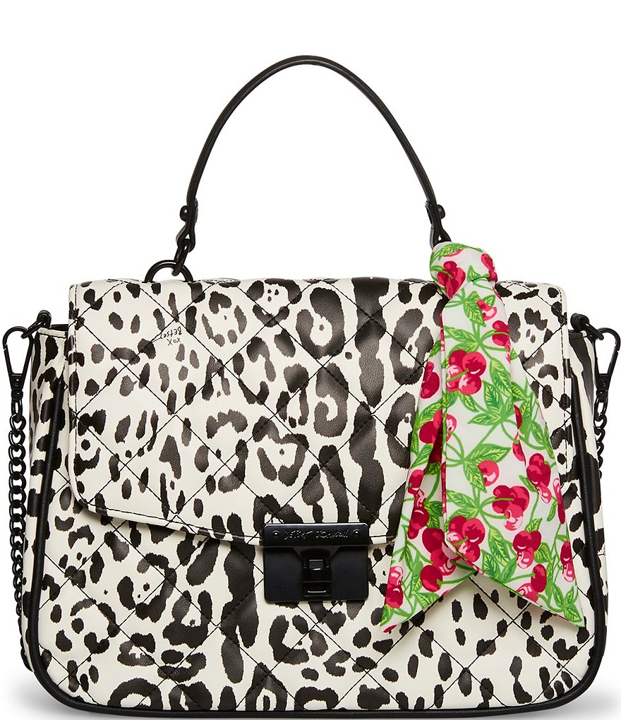 Betsey Johnson Turn Lock Chain Detail Satchel Bag