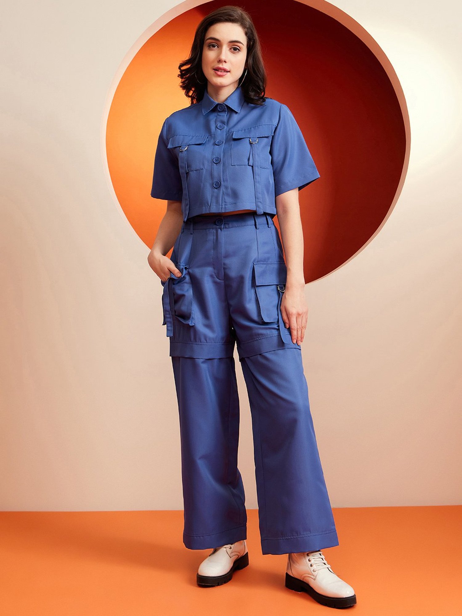 KASSUALLY Blue Maxi Co-Ord Set