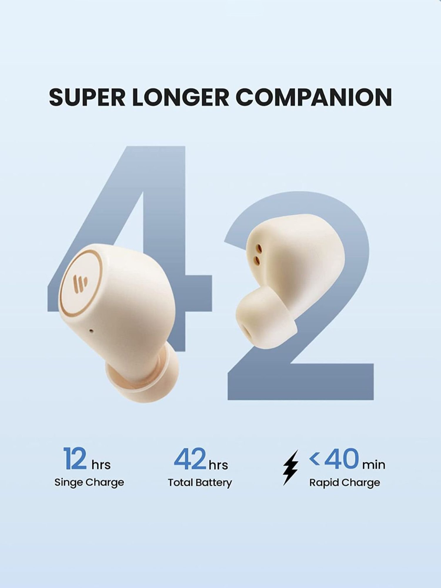 Edifier TWS1 Pro True Wireless Stereo Earbuds (Ivory)