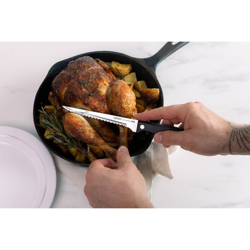 Ginsu Kiso Dishwasher Safe 18pc Knife Block Set Black