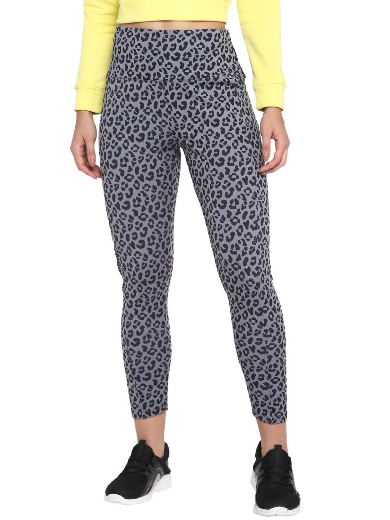 OFF LIMITS Grey Animal Print Tights