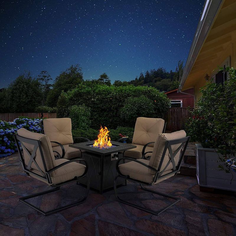 7pc Bridgeport Coastal Dining Set Blue - Royal Garden