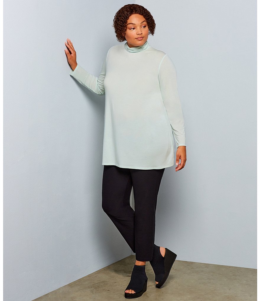 Eileen Fisher Warrick Stretch Knit Peep Toe Open Back Platform Wedges