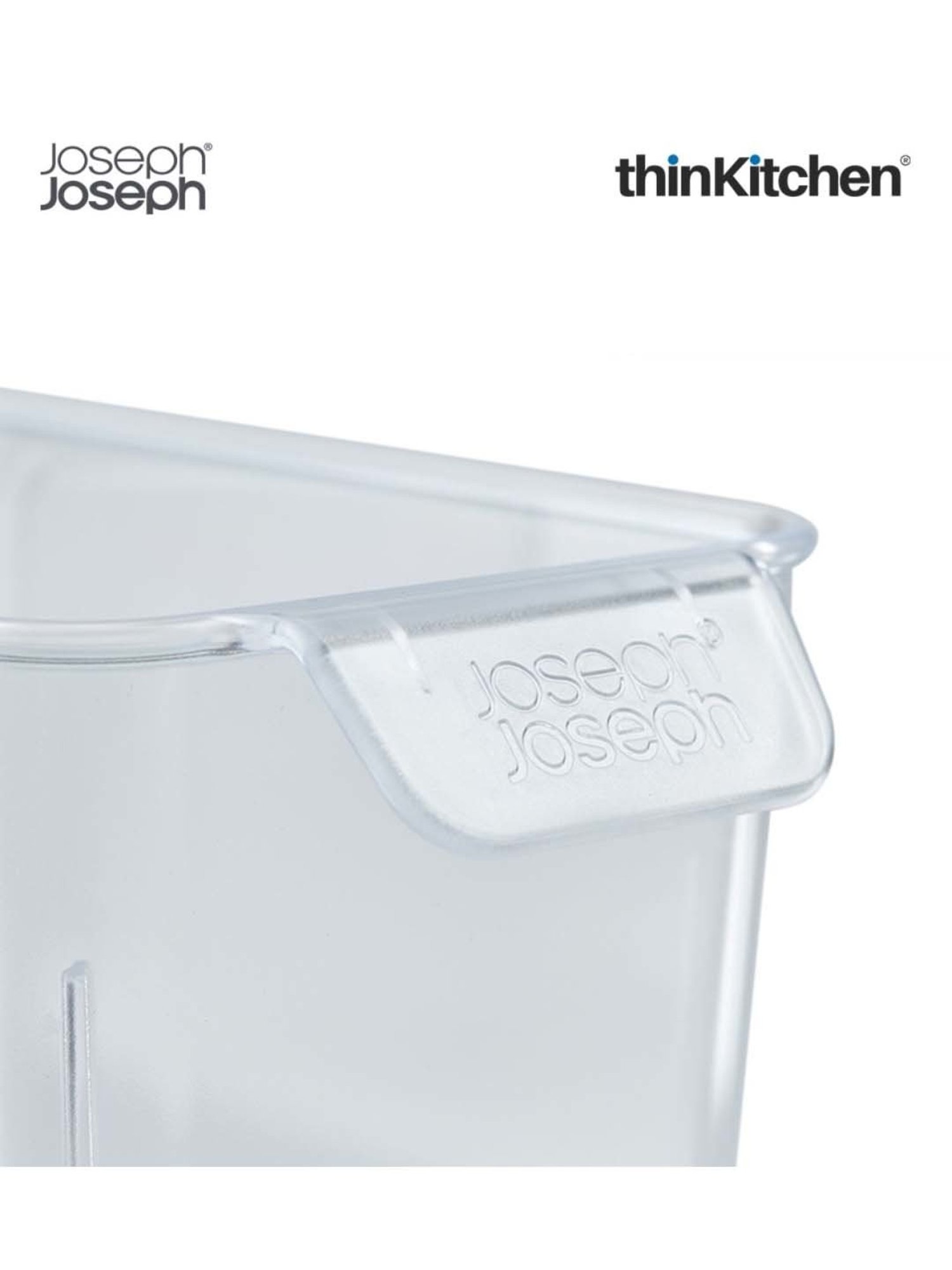 Joseph Joseph Transparent Polypropylene Compact Fridge Storage Bin