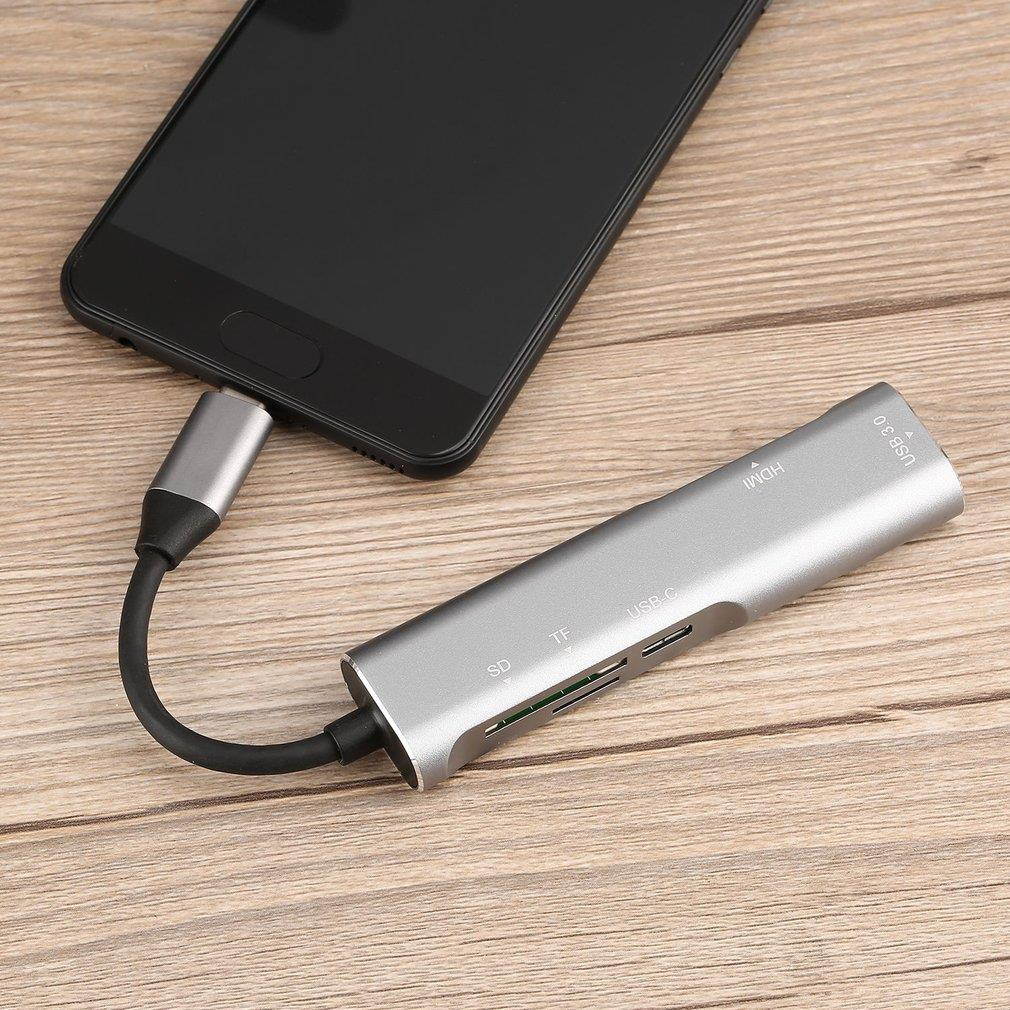 USB 3.1 Type C 5 in 1 Multifunctional Expansion Dock 4K HDMI USB3.1 Interface