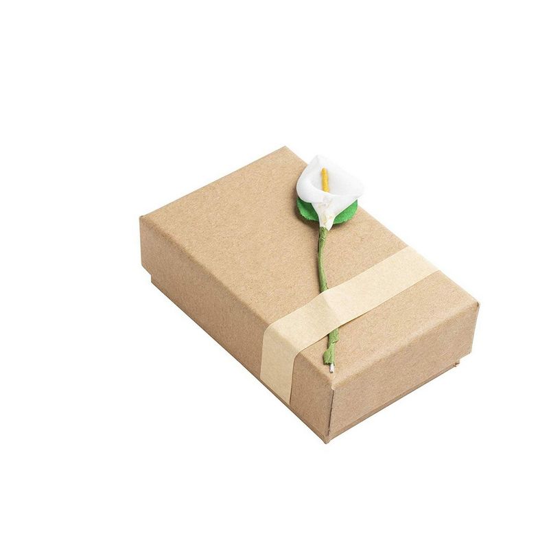 24 Small Jewelry Gift Boxes with Floral Design for Ring Pendant Necklace Display