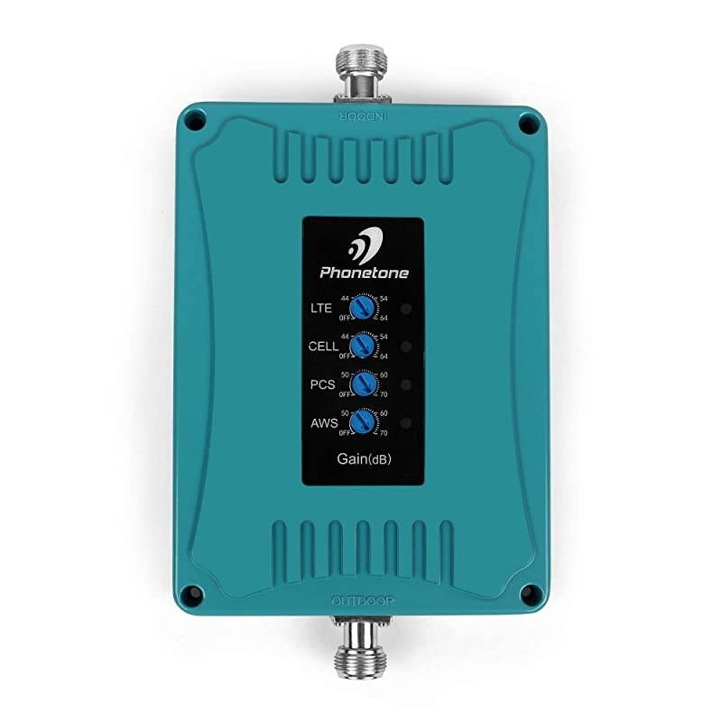 Band Cell Phone Signal Booster Repeater Amplifier for Home and Office - Supports All US Carriers 3G 4G LTE - Band 2/4//12/13/17 Booster and Power Supply Only(Without Antennas)