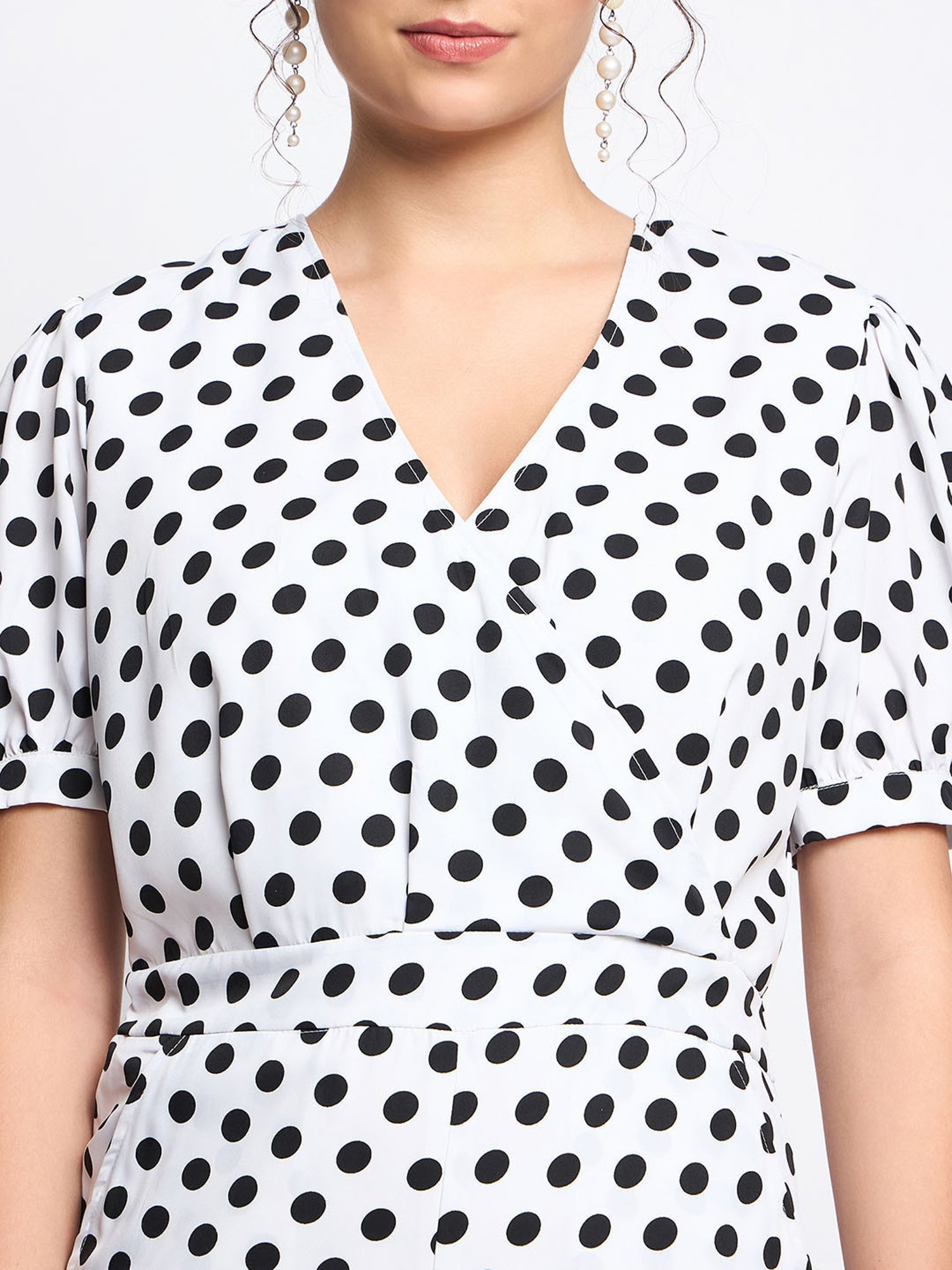 BRINNS White Polka Dot Jumpsuit