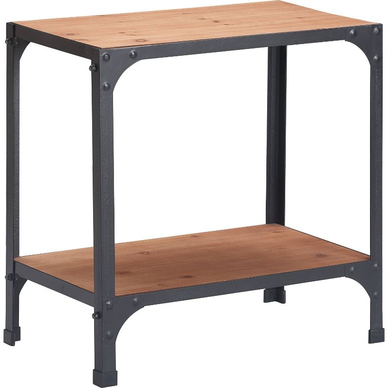 Overland Side Table Metal Brown/Black - Serta