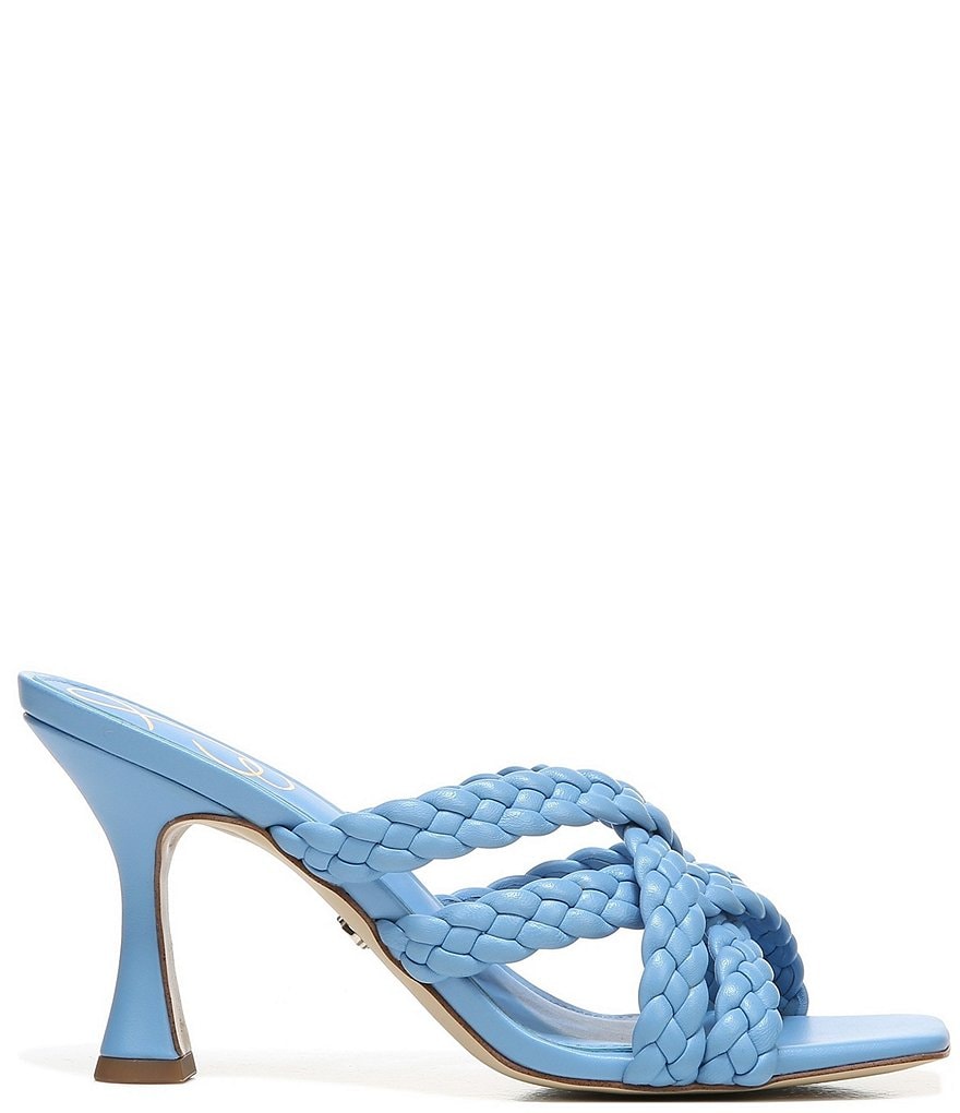Sam Edelman Marjorie Strappy Leather Woven Dress Mules