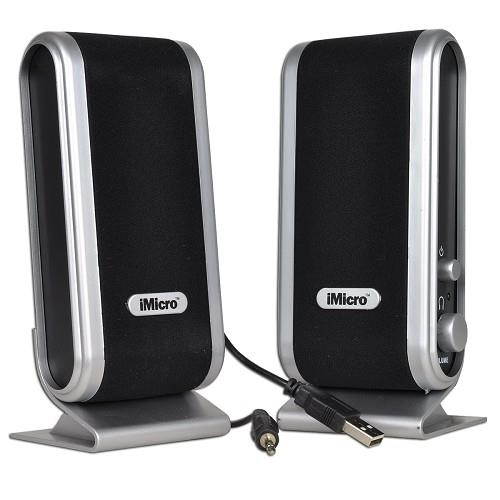 iMicro SP-IMD168B 2 Channel USB Powered PC Desktop Computer Speakers