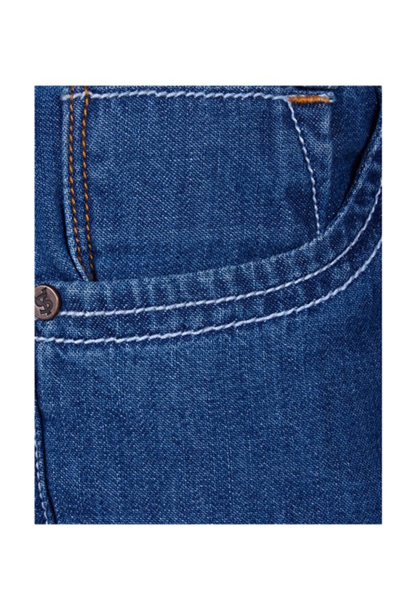 Superyoung Boys Dark Blue Printed Bermuda