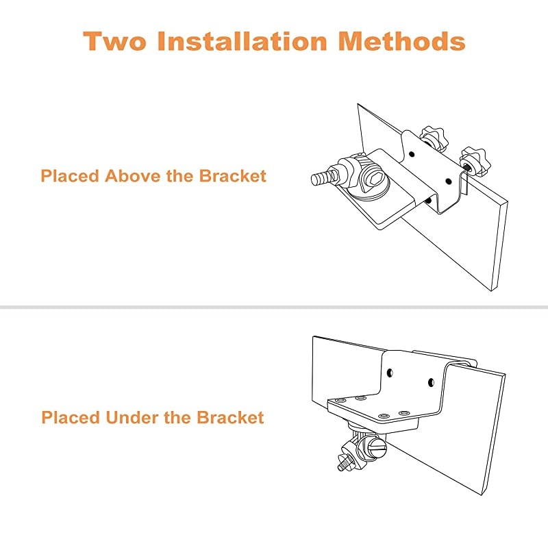 XT Gutter Mount, Taken Weatherproof Gutter Mount for XT/XT2 Outdoor Camera - Greater Height for Your Surveillance Camera (1 Pack, Black)