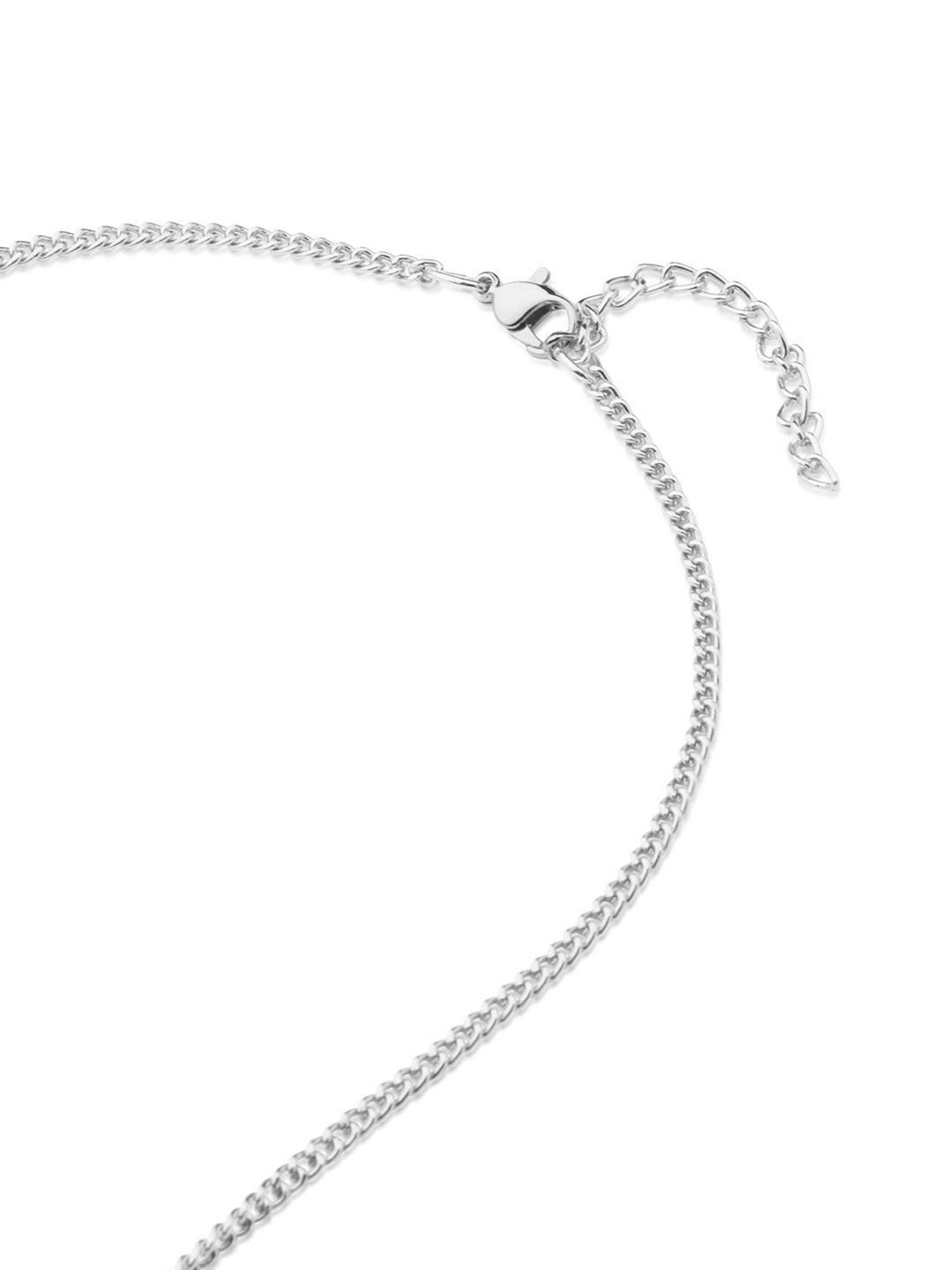 The Bro Code Silver-Plated Heart Face Pendant Necklace for Men