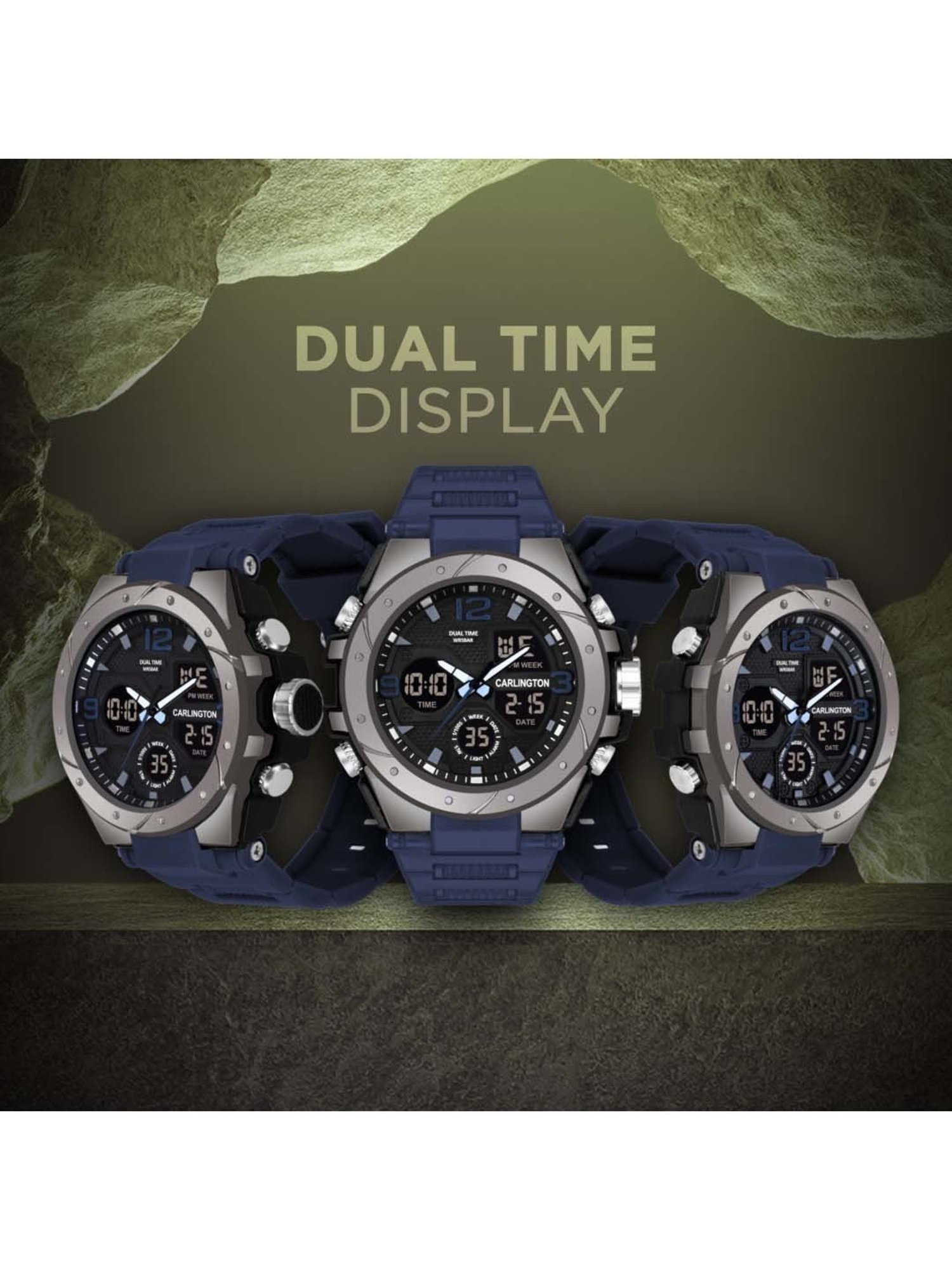 CARLINGTON Endurance 9105 Analog-Digital Watch for Men