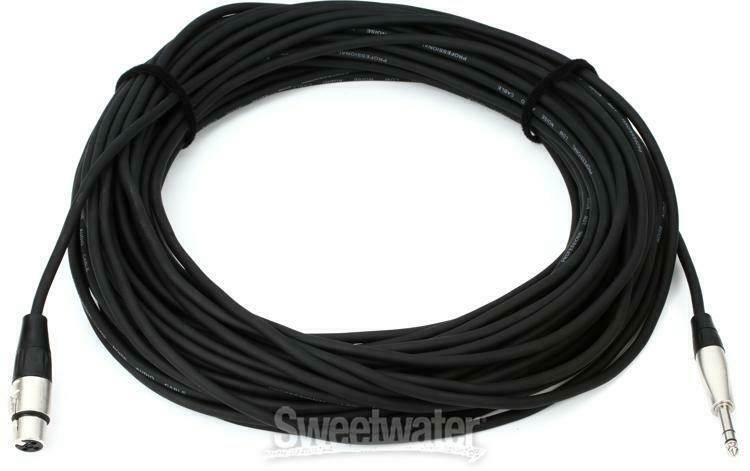 SuperFlex GOLD Patch Cable, XLR Male to XLR Male - 1' Length