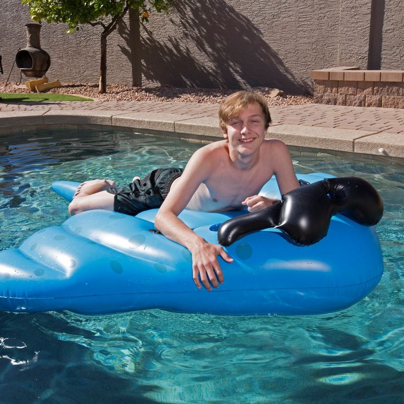2) GAME Stingray Pool Float Inflatable Ride On with Handles & Cup Holders