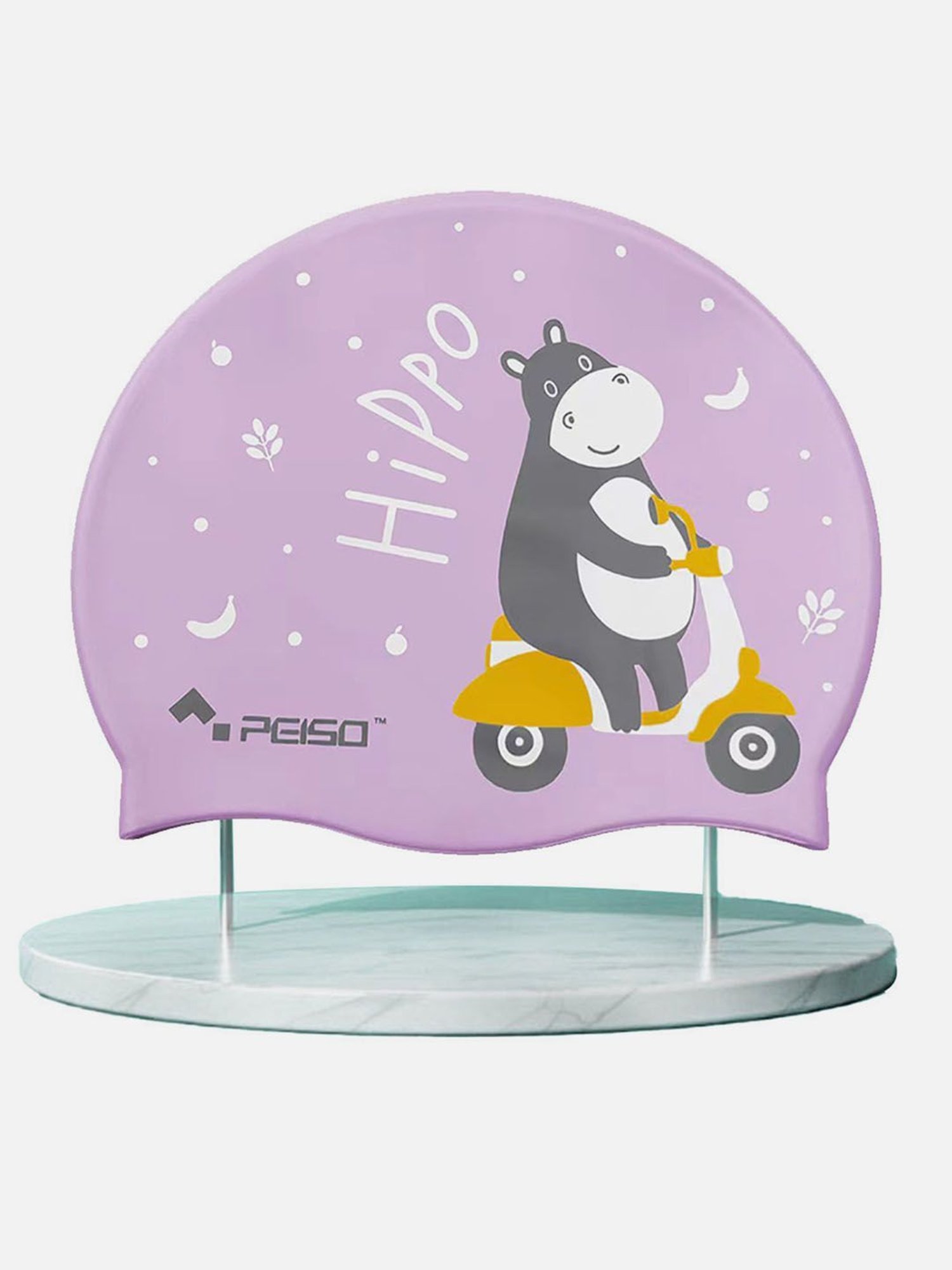 Little Surprise Box Lavender Polyester Printed Swim Cap