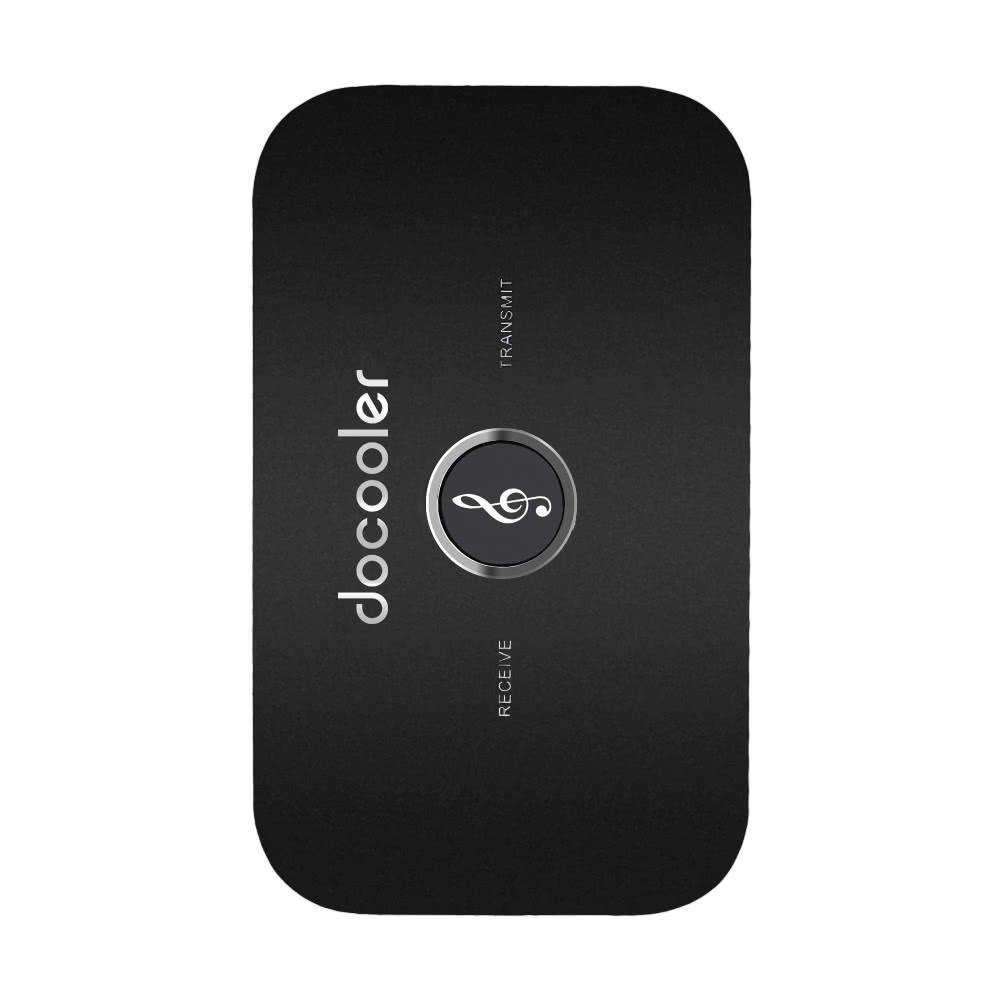 Docooler B6 2 in 1 Bluetooth Transmitter & Receiver Wireless A2DP Bluetooth Audio Adapter Portable Audio Player Aux 3.5mm Black