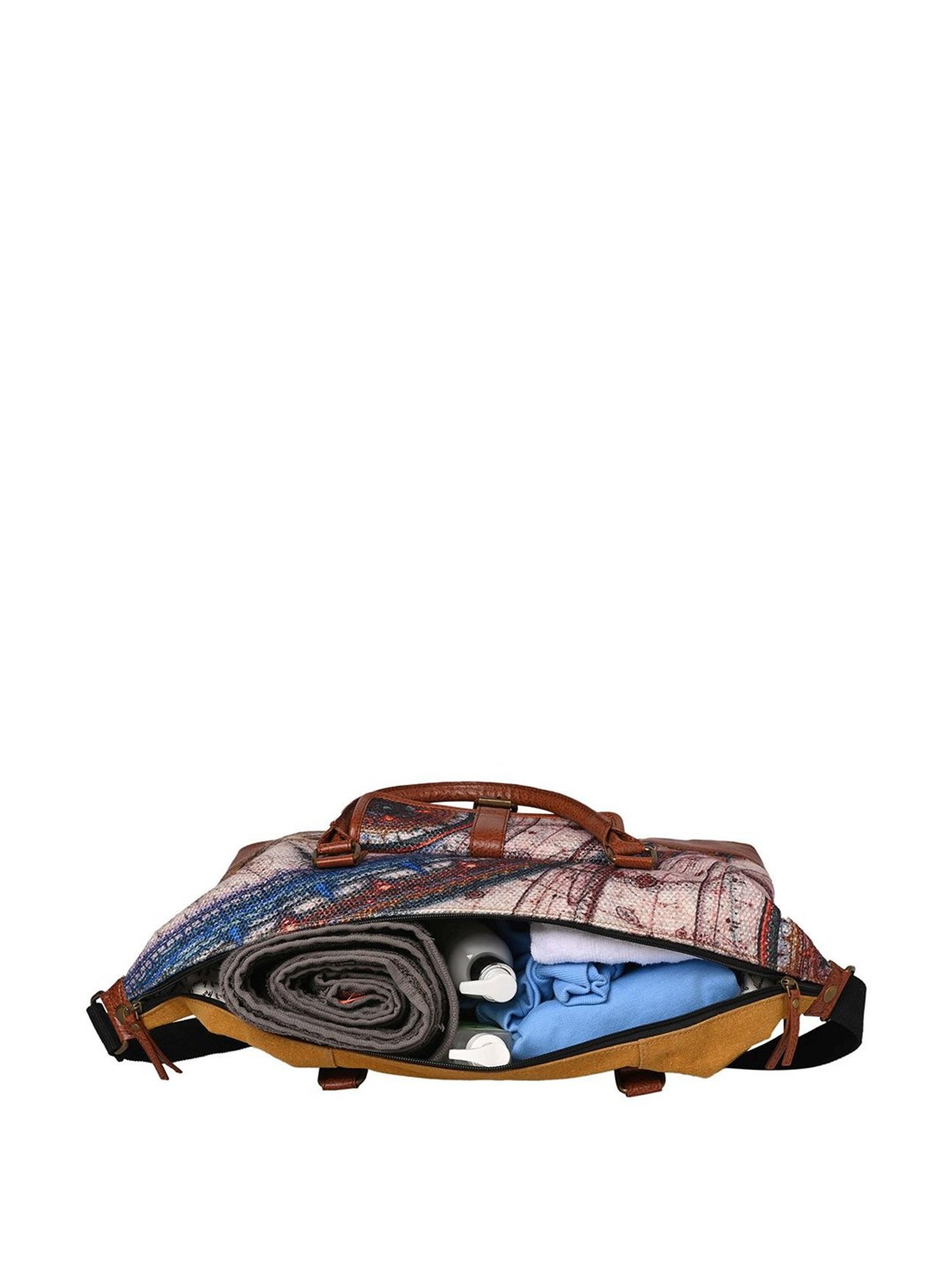 Mona B Astro Multicolor Large Duffle Bag
