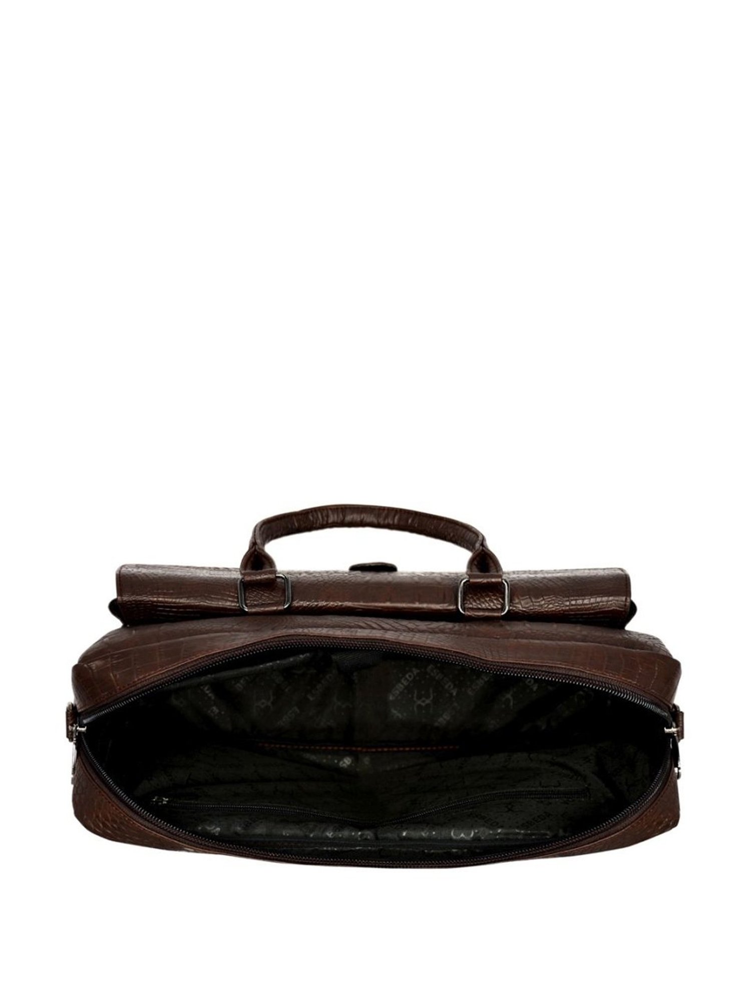 Esbeda Brown Large Laptop Messenger Bag