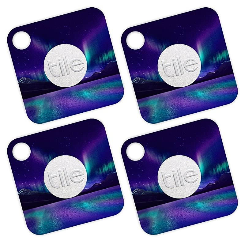 Skin Compatible with Tile Mate - Aurora Borealis | Protective, Durable, and Unique Vinyl Decal wrap Cover | Easy to Apply, Remove, and Change Styles | Made in The USA