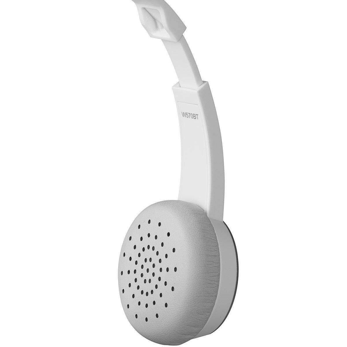 Edifier W570BT Bluetooth On-Ear Headphones - Lightweight Wireless Headset - White