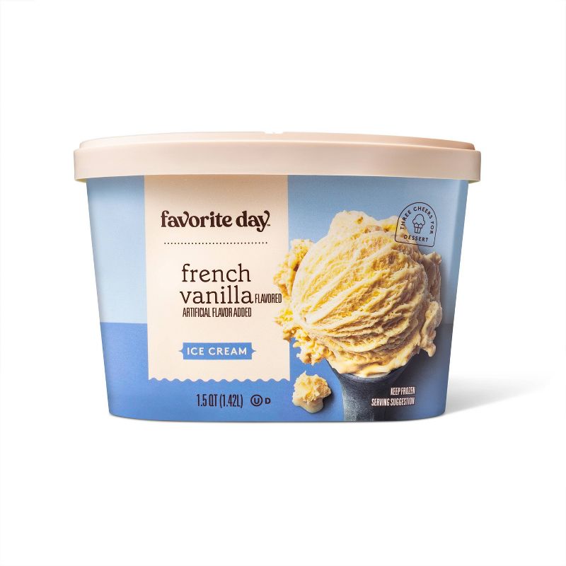 French Vanilla Ice Cream - 48oz - Favorite Day™