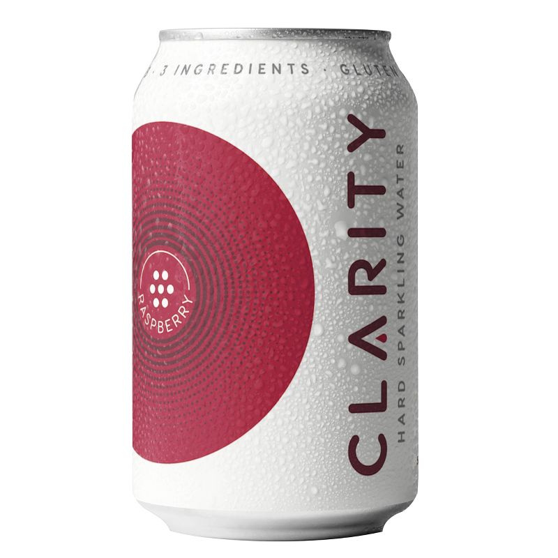 Eel River Clarity Raspberry Hard Sparkling Water - 6pk/12 fl oz Cans