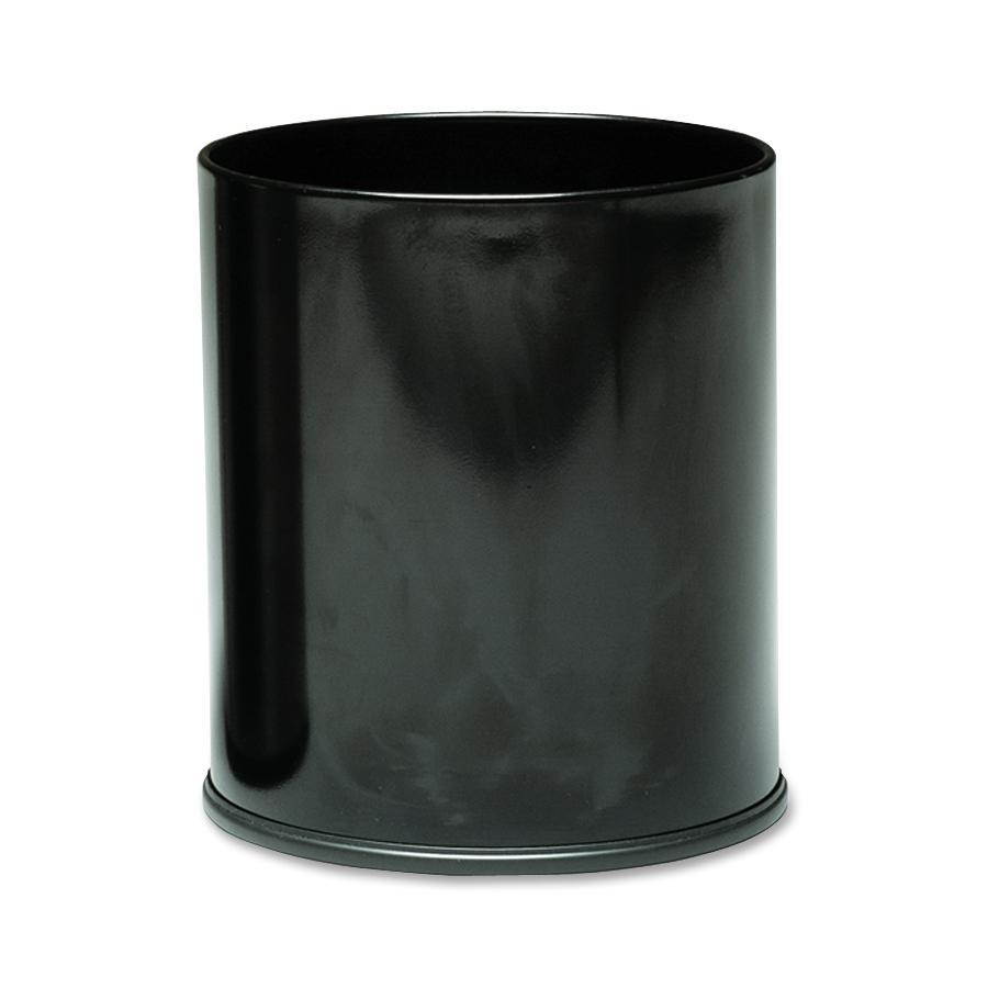 4 Gallon Black Rectangular Waste Container