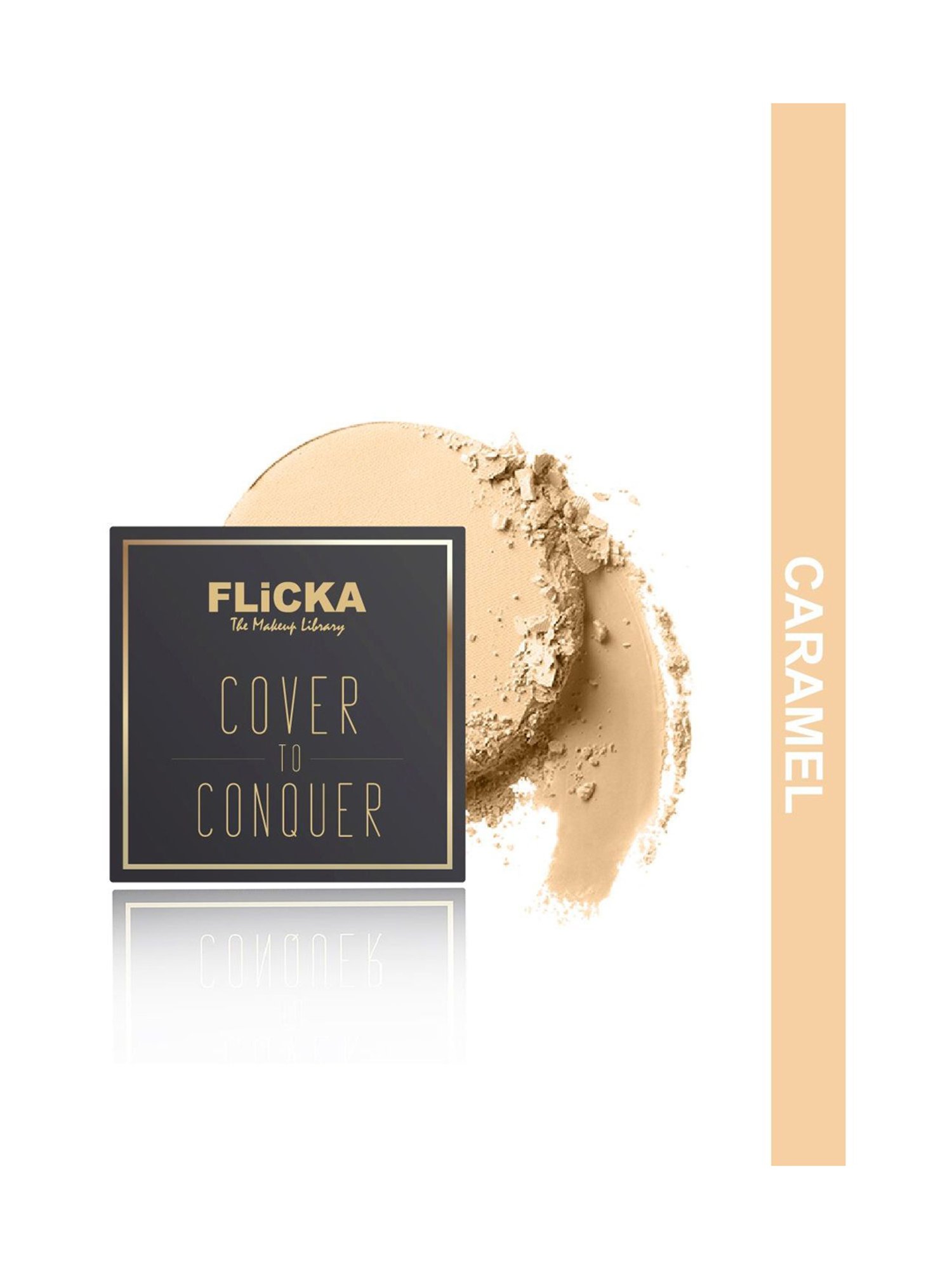 FLiCKA Cover To Conquer Compact 03 Caramel - 9 gm