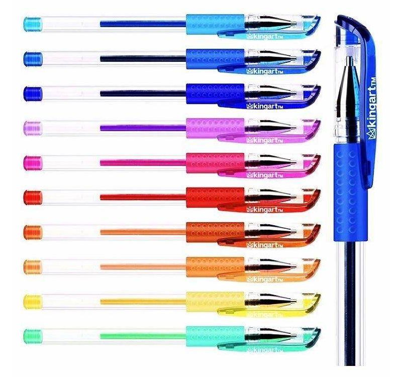 Kingart 105ct Markers Gel Pens Drawing Pad Bundle