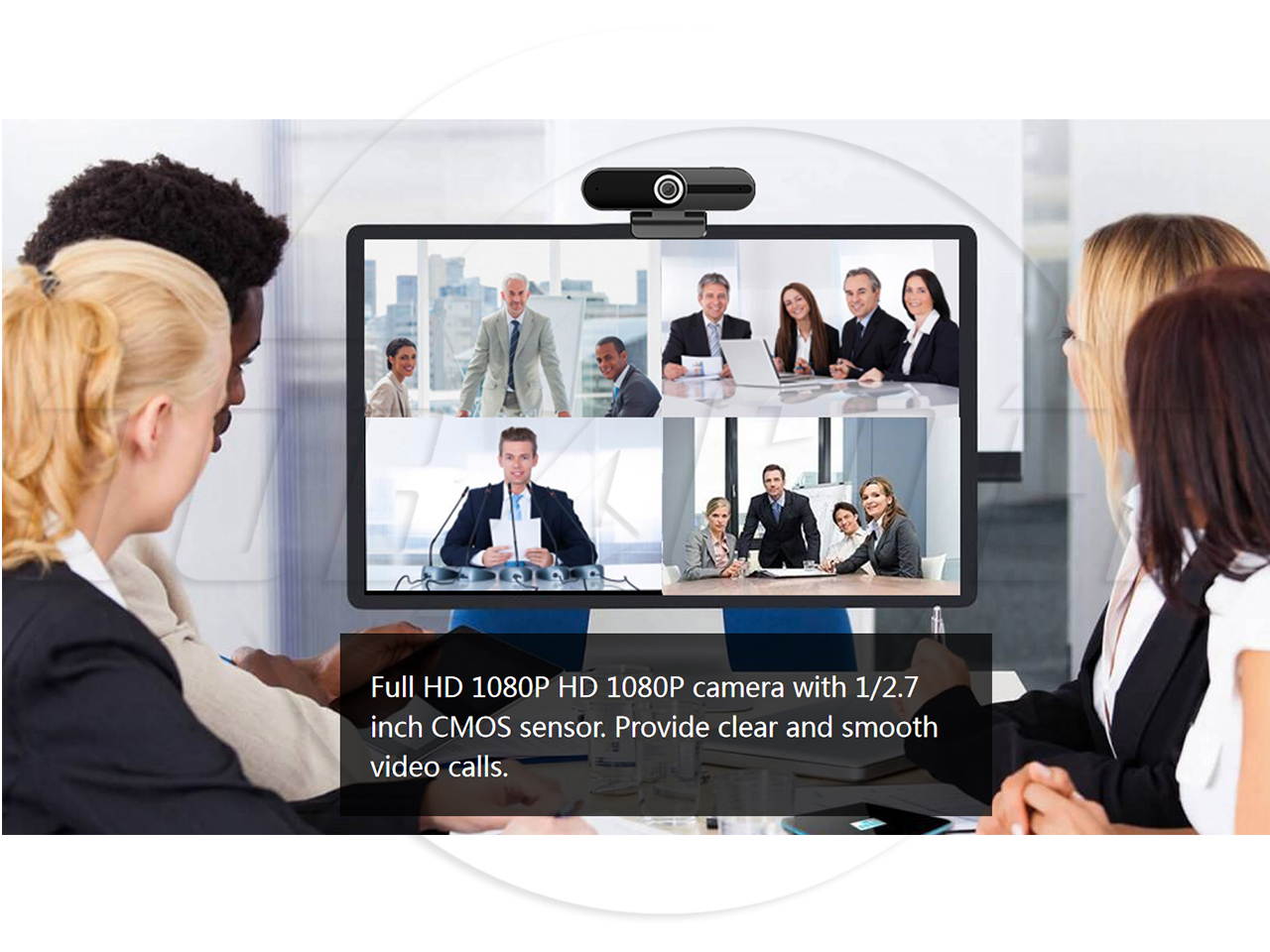 SA 1080P webcam for PC, full HD computer camera with cover, USB web cam with microphone, cover, expandable tripod, streaming camera, Streaming, teleconference ...