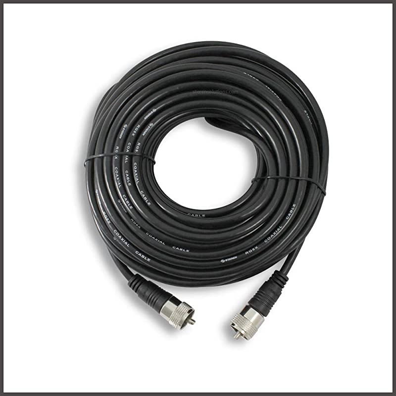 Coax Cable Connector Coaxial Cable Connector Antenna Cable RG8X Coax Connector Coaxial Cable 50 Ft RG8X Coaxial Cable UHF Antenna Cable Male To Male Cable 152 M  205750