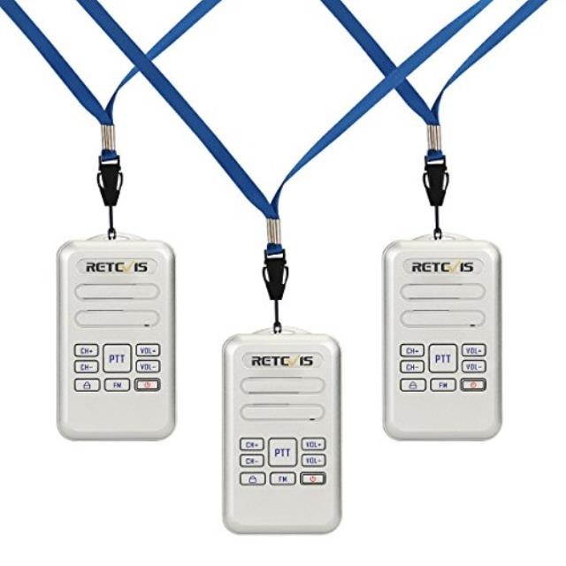 retevis rt20 walkie talkies mini fm 16 ch lock usb rechargeable vox encryption code security 2 way radios with super audiosilver,3 pack