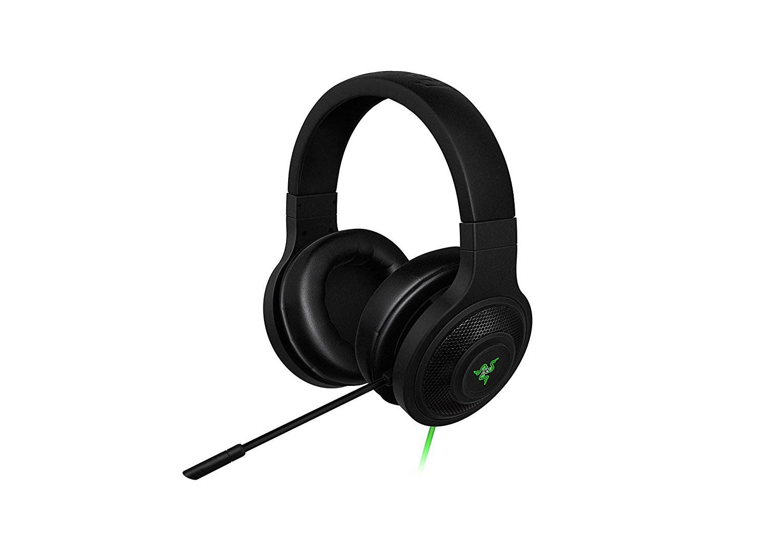 Razer Kraken USB - Black Noise Isolating Over-Ear Gaming Headset with Mic - Compatible with PC & Playstation 4