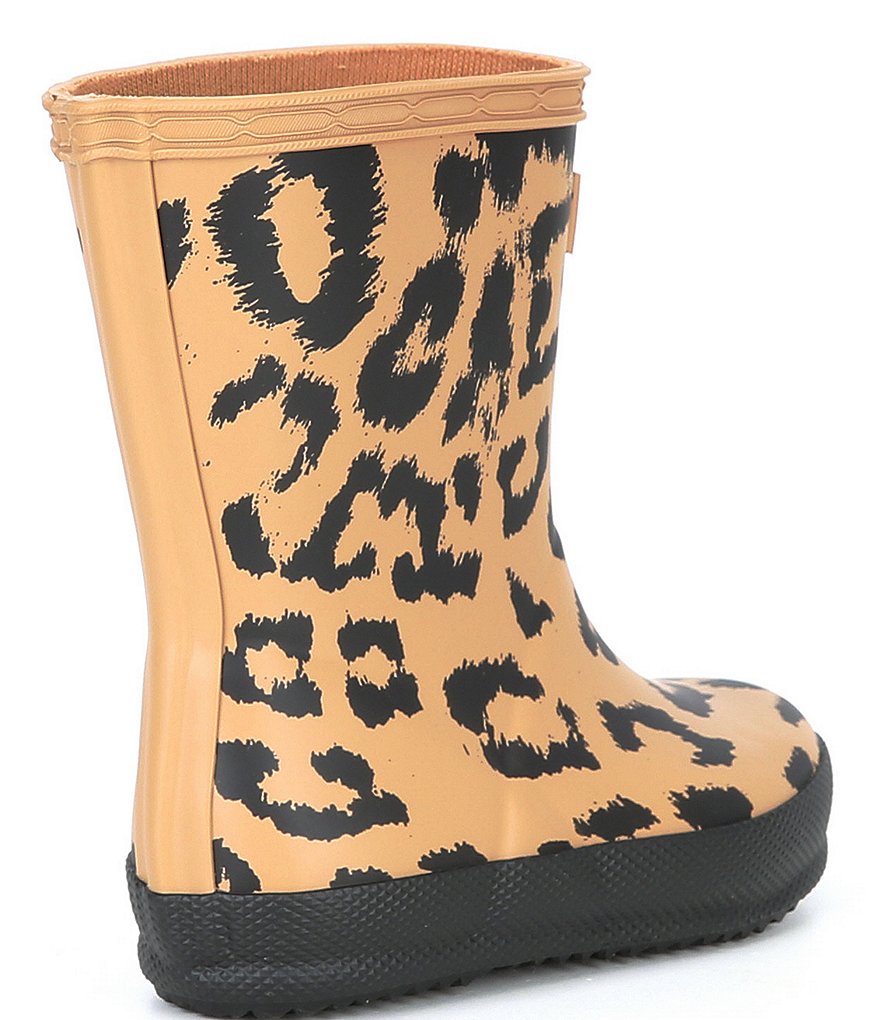 Hunter Girls' First Classic Hybrid Leopard Print Rainboots (Infant)