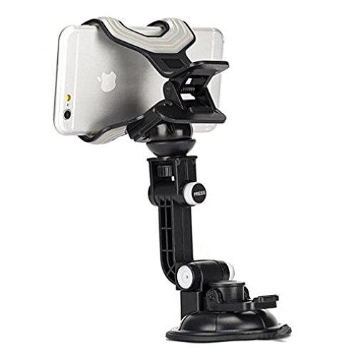 Multi-Angle Rotating Car Mount Dash and Windshield Holder Cradle Compatible with LG G6 - LG G7 ThinQ - LG Google Nexus 5X - LG Harmony - LG Harmony 2 - LG K10 - LG K20 Plus