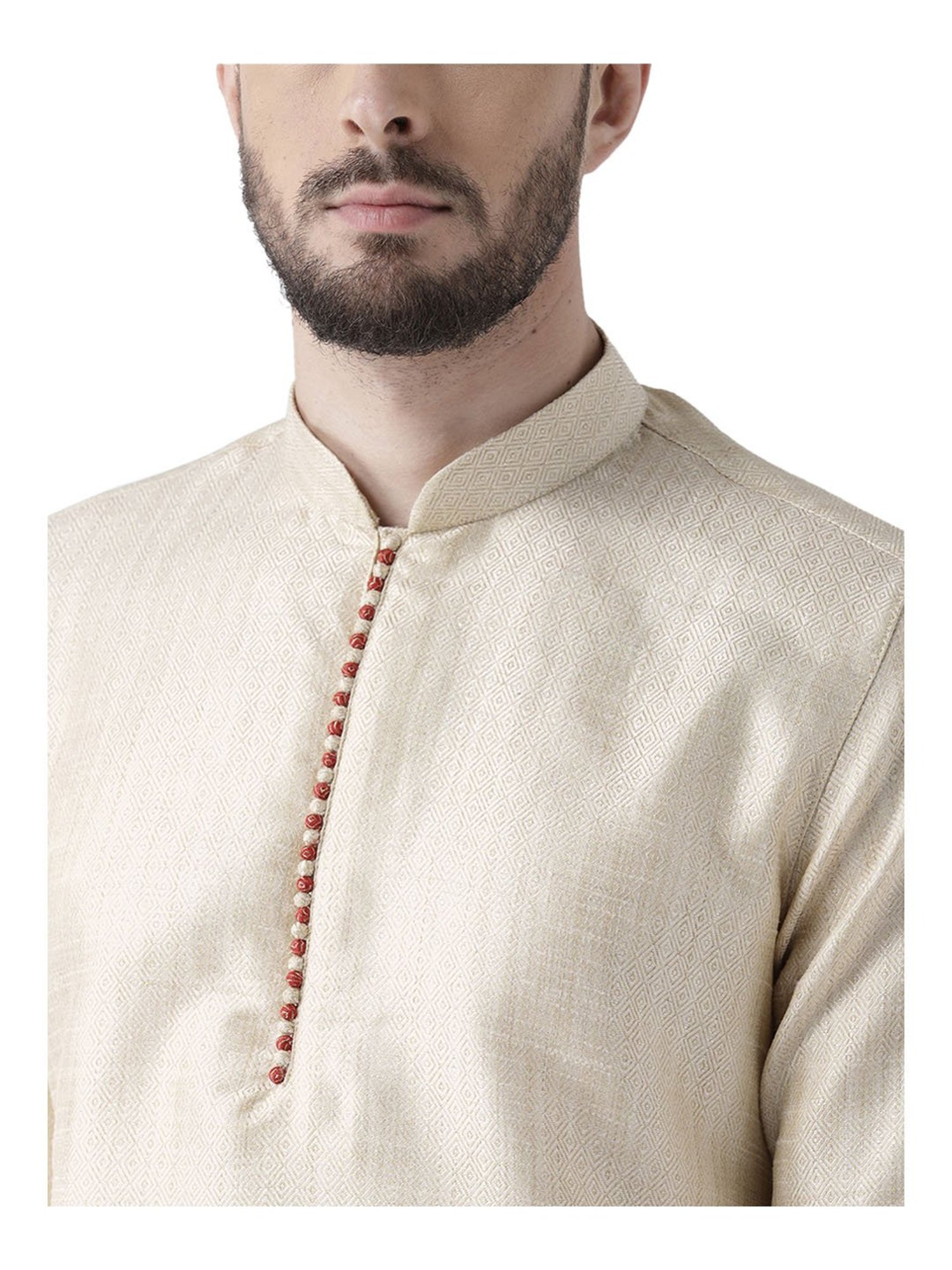 Deyann Cream Regular Fit Kurta Set