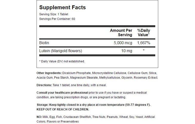 Natrol Vitamin B Biotin Plus Tablet 60ct.