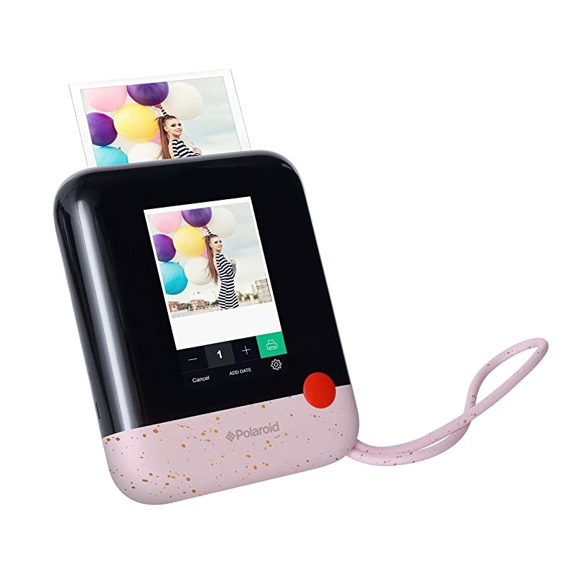Pop 20 2 in 1 Wireless Portable Instant 3x4 Photo Printer Digital 20MP Camera with Touchscreen Display Builtin WiFi 1080p HD Video Speckled Pink