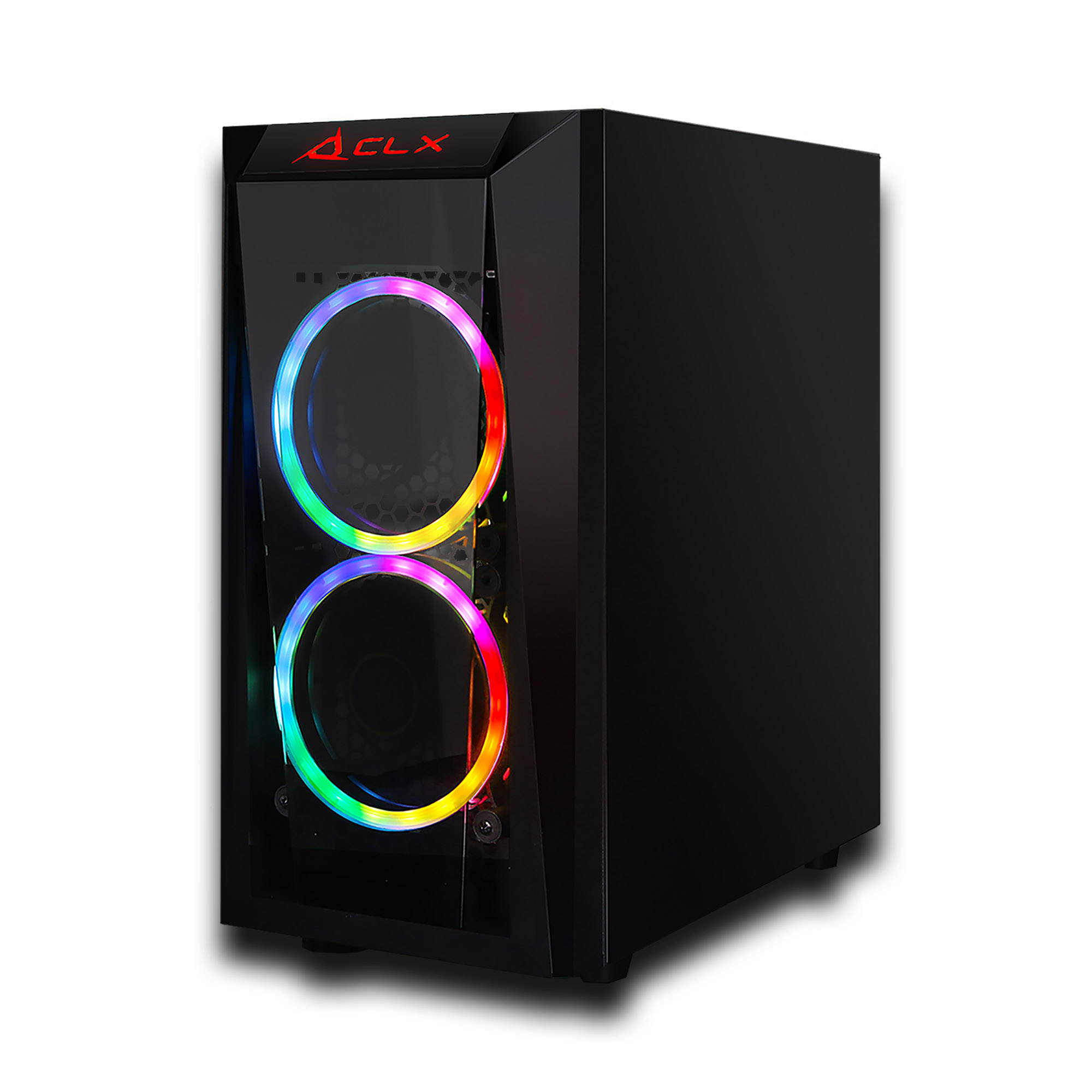 CLX SET Gaming Desktop - AMD Ryzen 5 3600 3.6GHz 6-Core Processor, 16GB DDR4 Memory, GeForce RTX 3060 Ti 8GB GDDR6 Graphics, 240GB SSD, 2TB HDD, WiFi, Windows 10 Home 64-bit