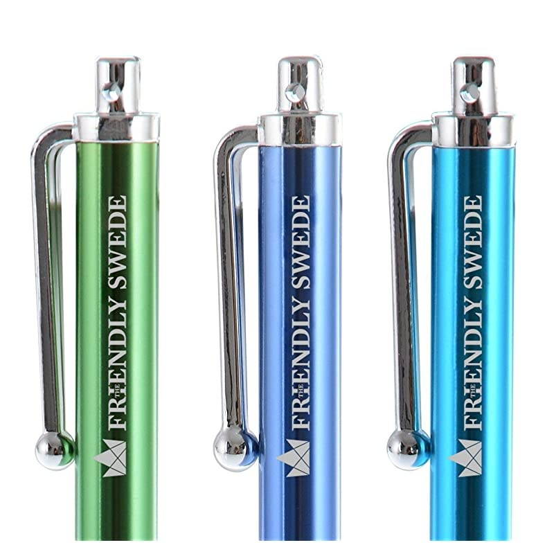 Bundle MicroKnit Hybrid Fiber Tip Universal Capacitive Stylus Pens Hot PinkAqua BlueGreenDark BlueRedPurple